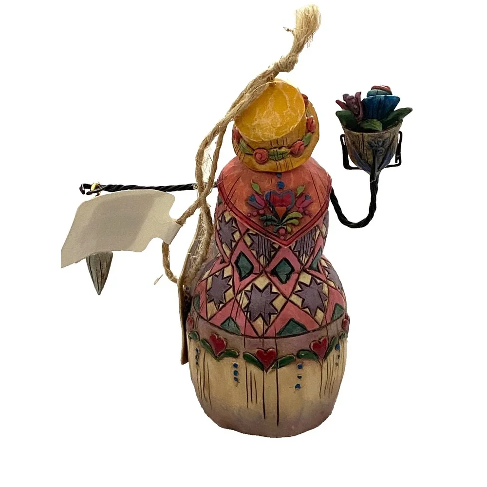 Heartwood Creek Jim Shore Garden Snowman Woman Gardener Ornament Enesco NWT